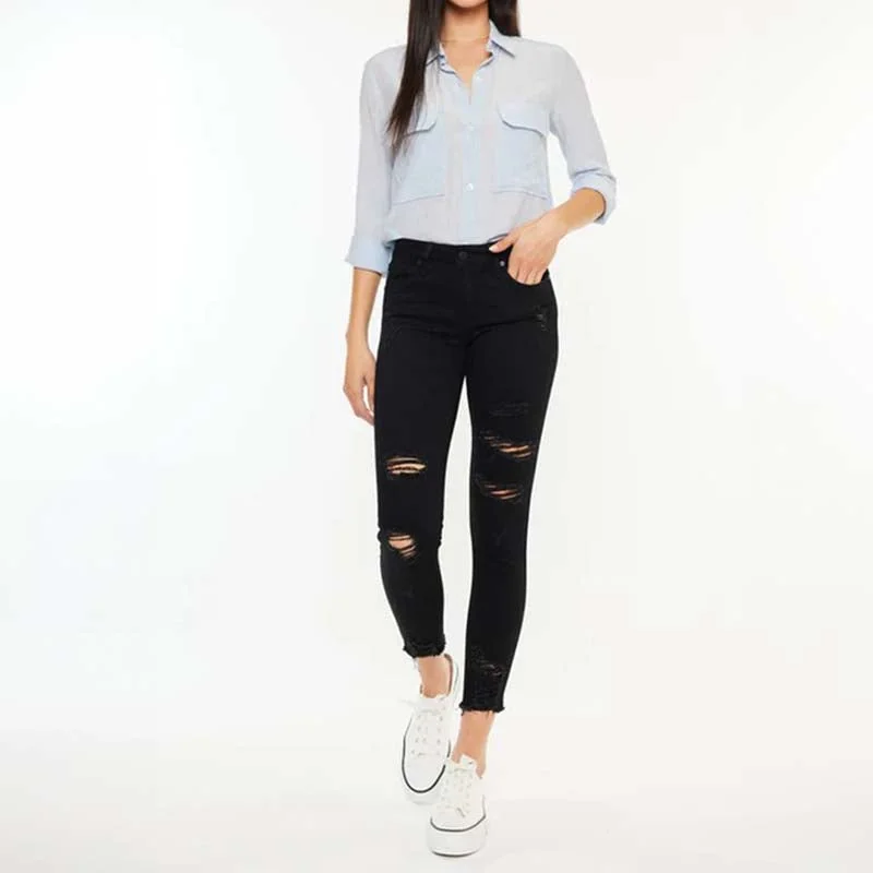 Women's Stylish Casual Garments The Hazy Mid Rise Skinny Jeans