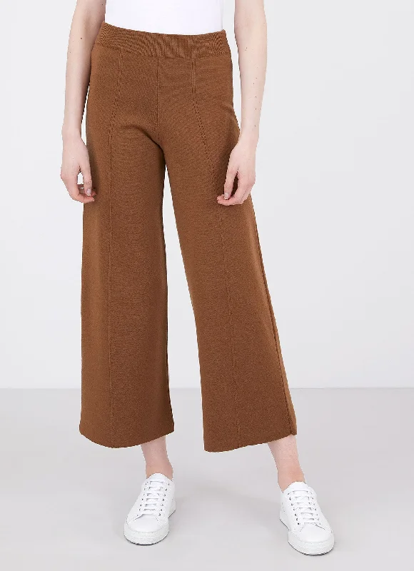 Women's Trendy Apparel Women's Merino Wide Leg Trouser in Mushroom