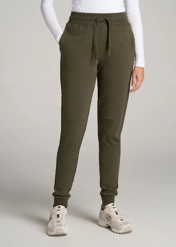 Women's Party Outfit Wearever French Terry Tall Women's Joggers in Fern Green