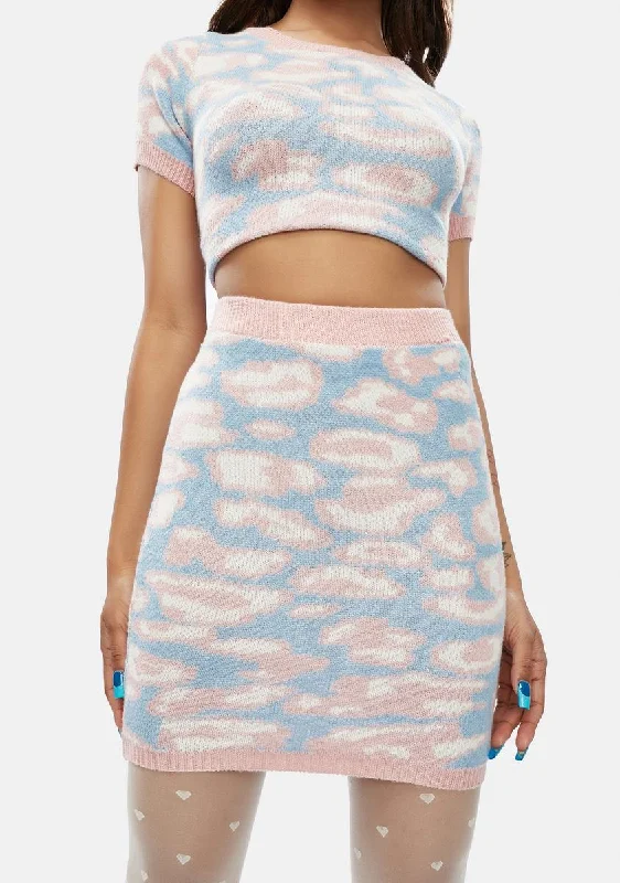 Cool Prices Wildest Time Leopard Knit Skirt