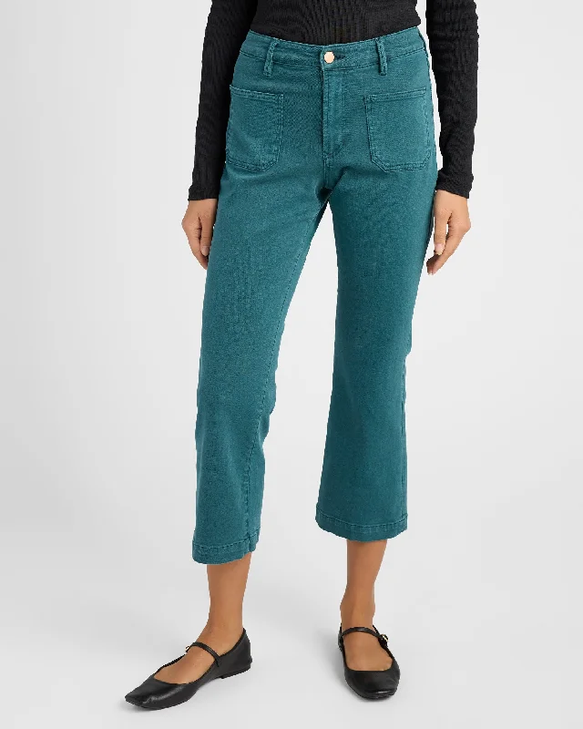 Women's Formal Wear Jeanne Cropped Flare Leg Jeans