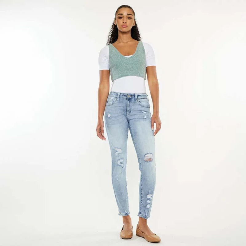 Plus-Size Women's Clothing The Kaleigh Mid Rise Skinny Jeans