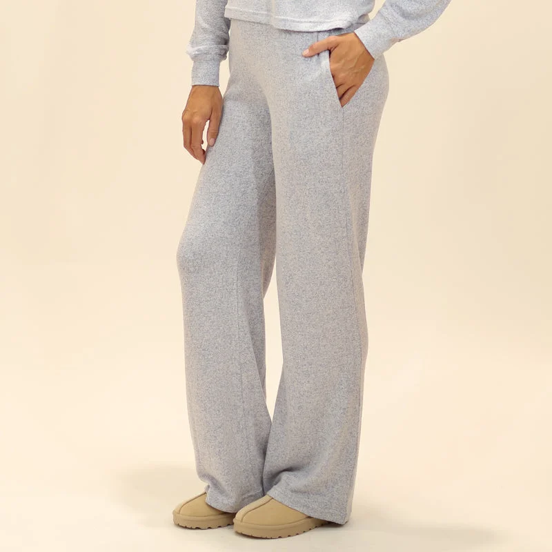 Women's Comfortable Clothes For Weekends Wide Leg Hacci Lounge Pants