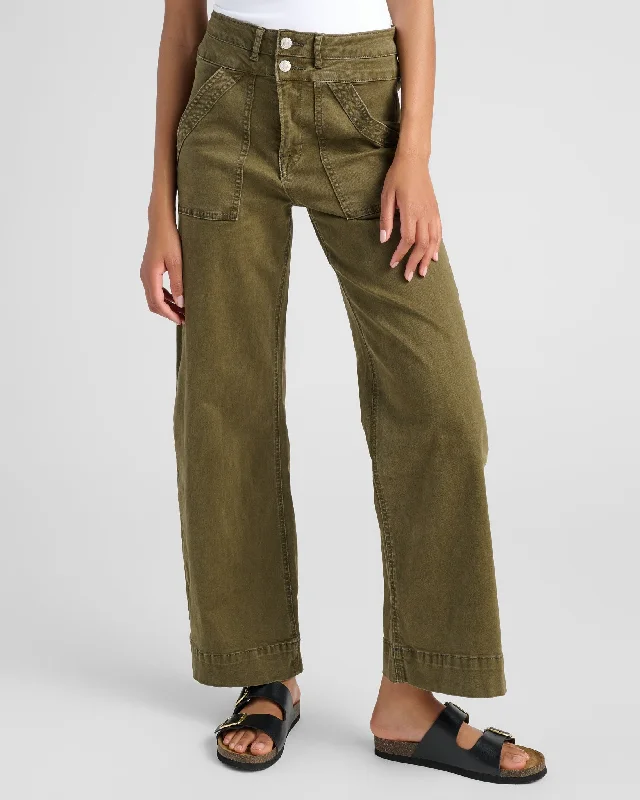 Additional Time-Limited Offers Super High Rise Double Waistband Wide Leg Trouser
