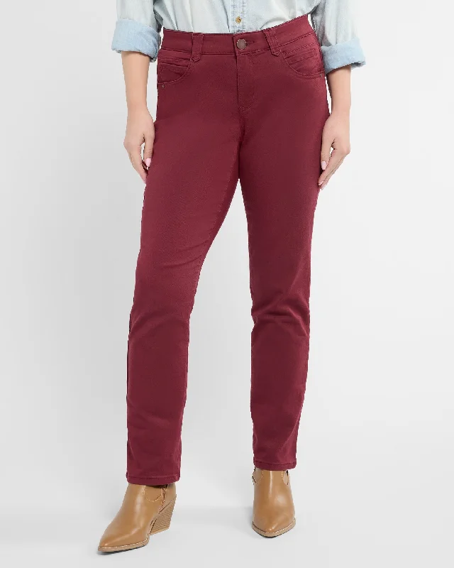 Workwear Fashion for Women Plus Size "Ab"Solution Straight Leg Pant