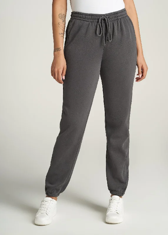 Women's Activewear Apparel Wearever Fleece Regular Fit Women's Tall Sweatpants in Charcoal