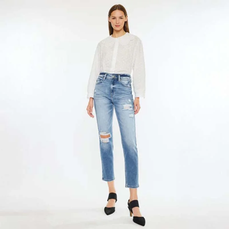 Women's Occasion Wear Apparel The High Rise Mom Slim Jeans