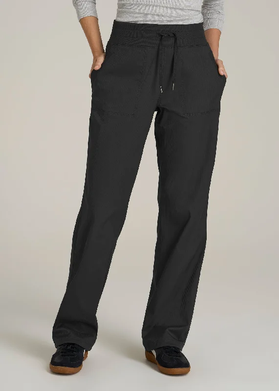 Women's Cozy Clothes High-Rise After Practice Pant for Tall Women in Black