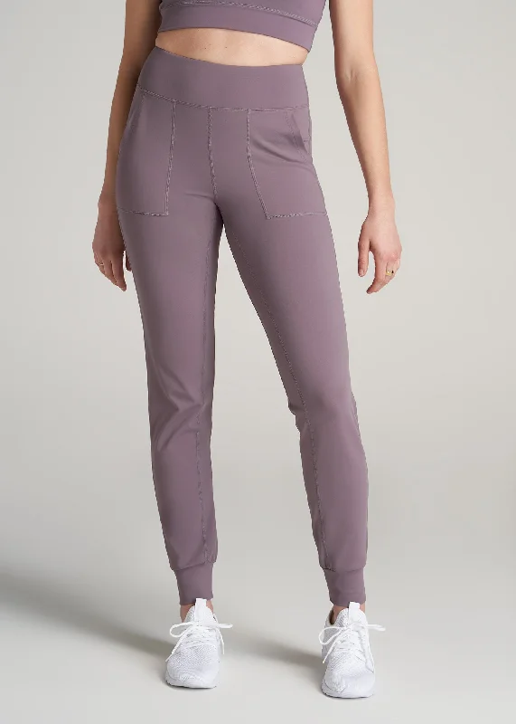 Women's Outdoor Attire Balance Pocket Joggers for Tall Women in Smoked Mauve