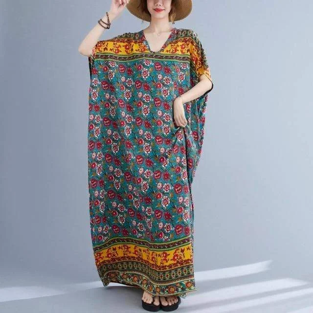 Women's Outerwear Garments Arlo Floral Kaftan Dress