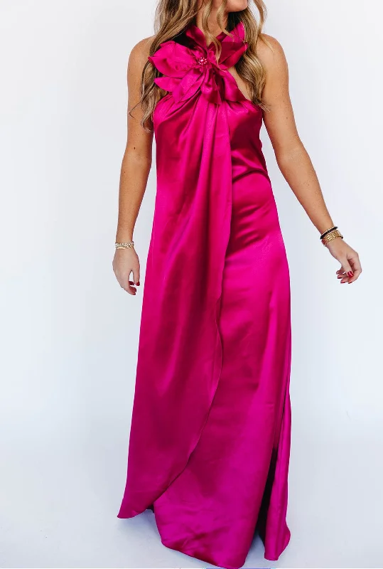 Formal Garments For Women Amara Maxi Dress - Fuchsia