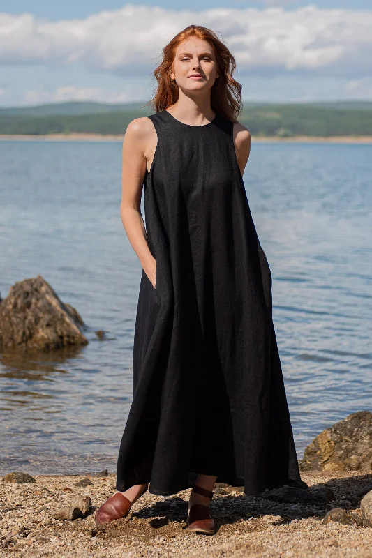 Timeless Women's Clothes Classic Linen Maxi Dress