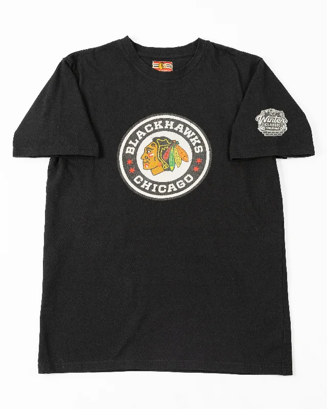 Fashionista Favorites American Needle Winter Classic Chicago Blackhawks Heavyweight Black Short Sleeve Tee Fashionista Favorites American Needle Winter Classic Chicago Blackhawks Heavyweight Black Short Sleeve Tee