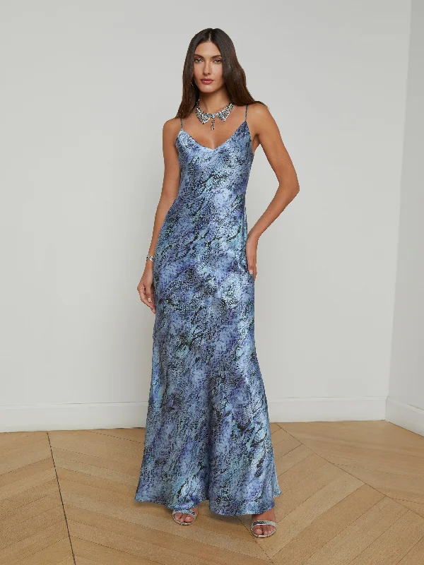 Trendy Women's Fashion Serita Silk Slip Dress