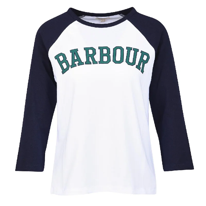 Minimalist Women's Fashion Clothing Barbour Northumberland T-Shirt White