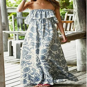 Women's Workout Garments Off Shoulder Summer Boho Dress For Women