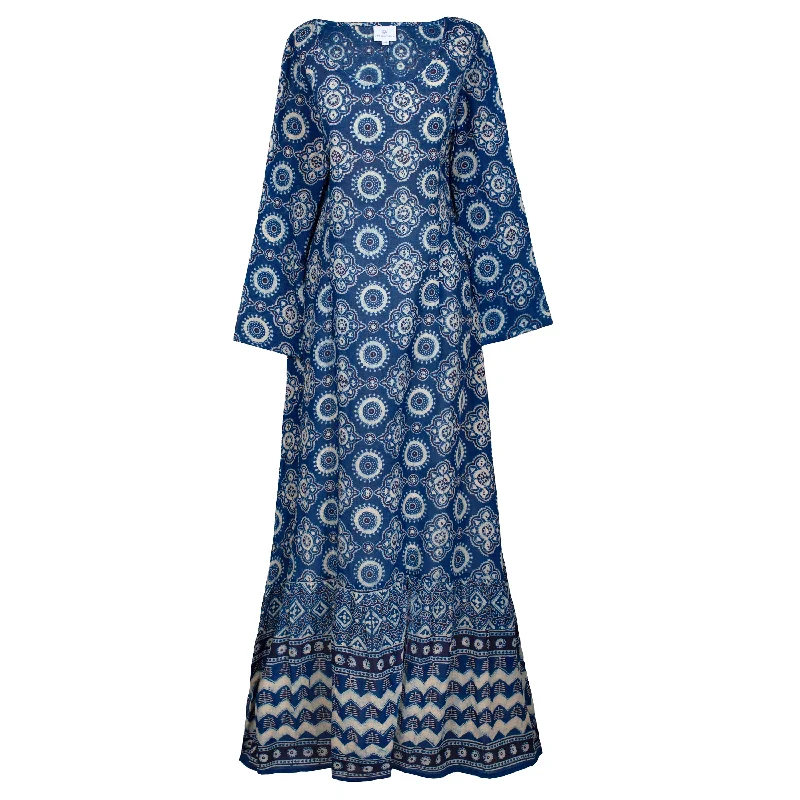 Women's Travel Apparel Bali Blue Mermaid Maxi Dress