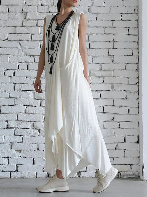 Casual Fashion for Women Sleeveless Casual Fashion Loose Dress