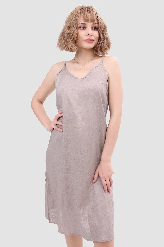 Women's Clothes And Garments Daisy Linen Slip Dress