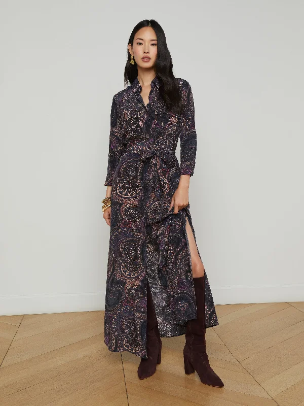 Contemporary Women's Clothing Cameron Silk Shirt Dress