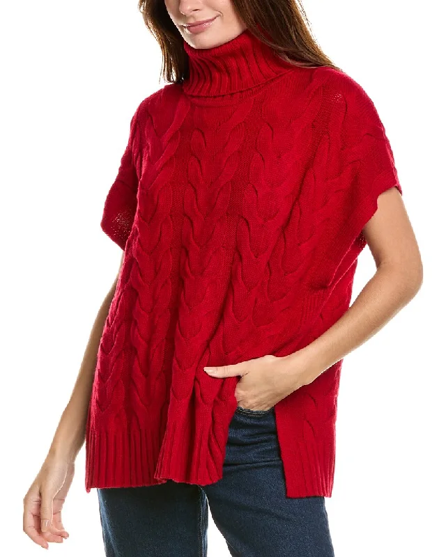 Women's Clothing for Every Season and Trend Forte Cashmere Luxe Cable Cowl Wool & Cashmere-Blend Popover Sweater Women's Clothing for Every Season and Trend Forte Cashmere Luxe Cable Cowl Wool & Cashmere-Blend Popover Sweater