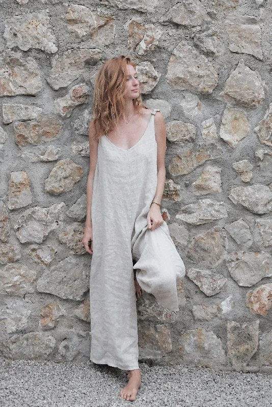 Women's Transitional Clothes The Linen Jumpsuit // Moon