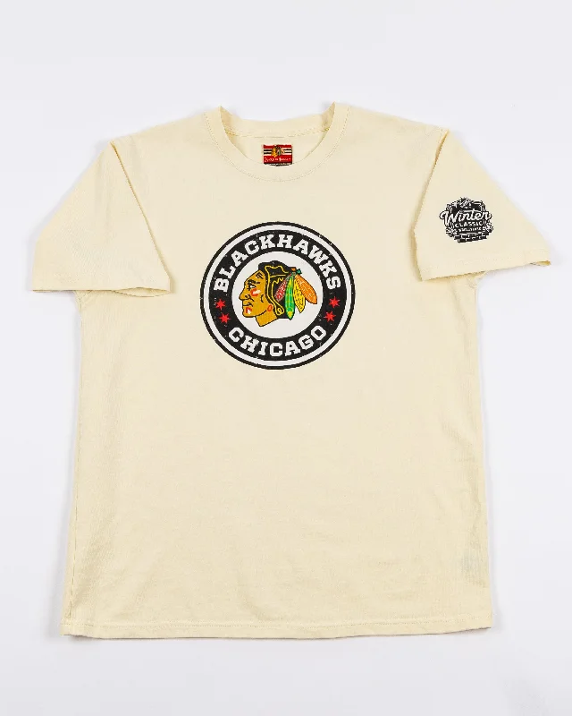 Stylish Looks American Needle Winter Classic Chicago Blackhawks Heavyweight Cream Short Sleeve Tee Stylish Looks American Needle Winter Classic Chicago Blackhawks Heavyweight Cream Short Sleeve Tee