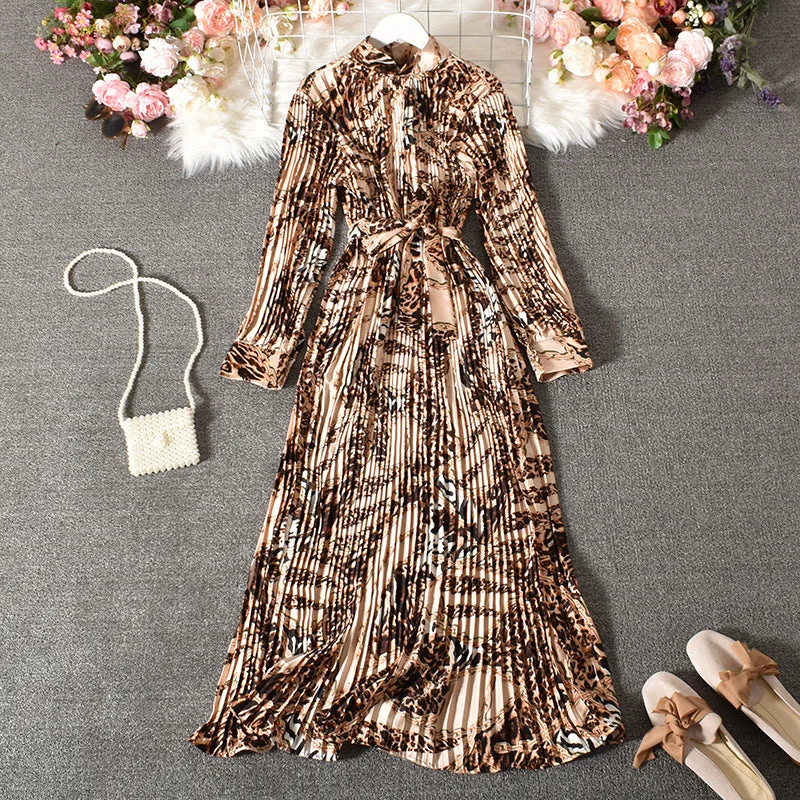 Women's Holiday Apparel Animal Print Boho Dress For Women, Bohemian Dress