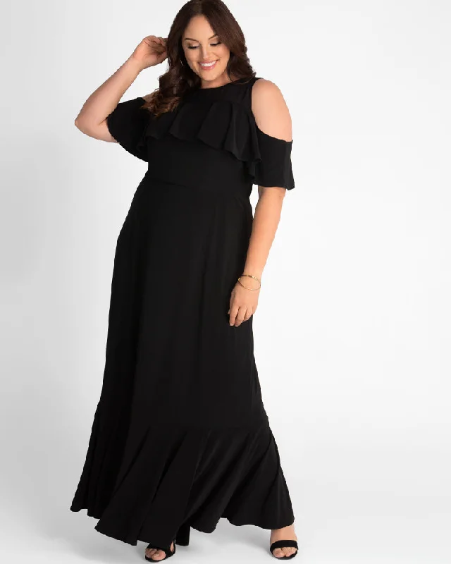 Women's Wardrobe Apparel Piper Cold Shoulder Maxi Dress - Sale!