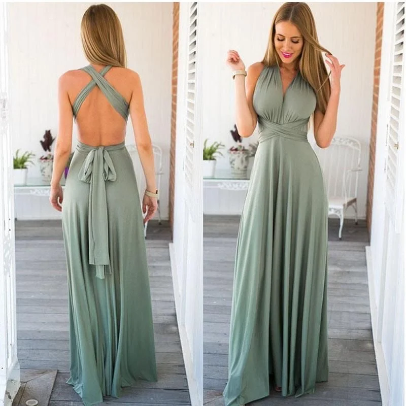 Women's Activewear Garments Multi-way Infinity Bridesmaid Dress