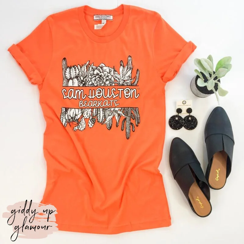 Trend Driven Wardrobe SHSU | Sam Houston Bearkats Cactus Short Sleeve Tee Shirt in Orange Trend Driven Wardrobe SHSU | Sam Houston Bearkats Cactus Short Sleeve Tee Shirt in Orange
