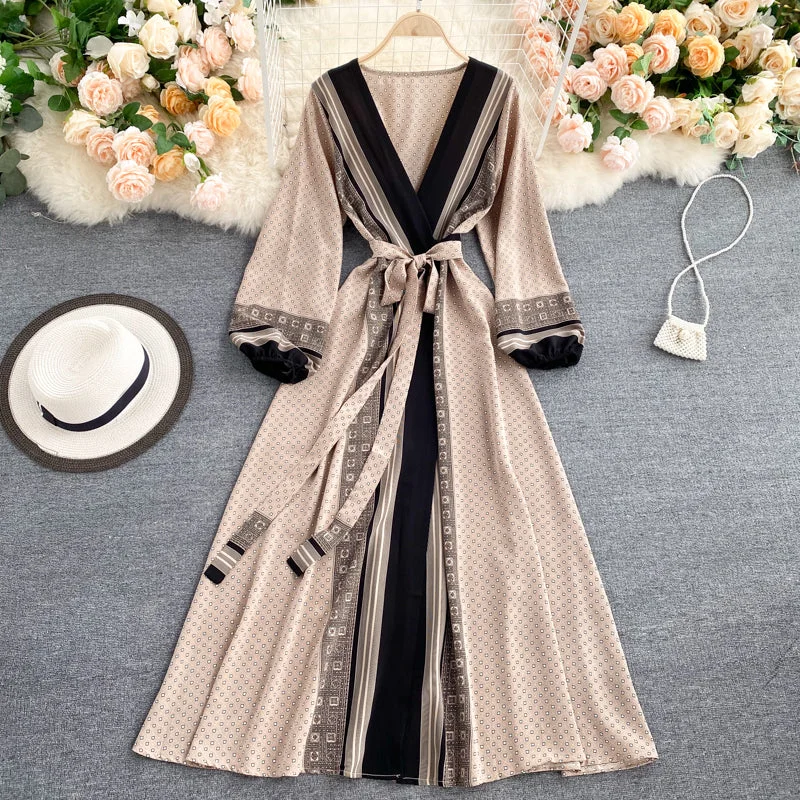 Women's Clothing For Outdoor Activities Wrap Boho Dress