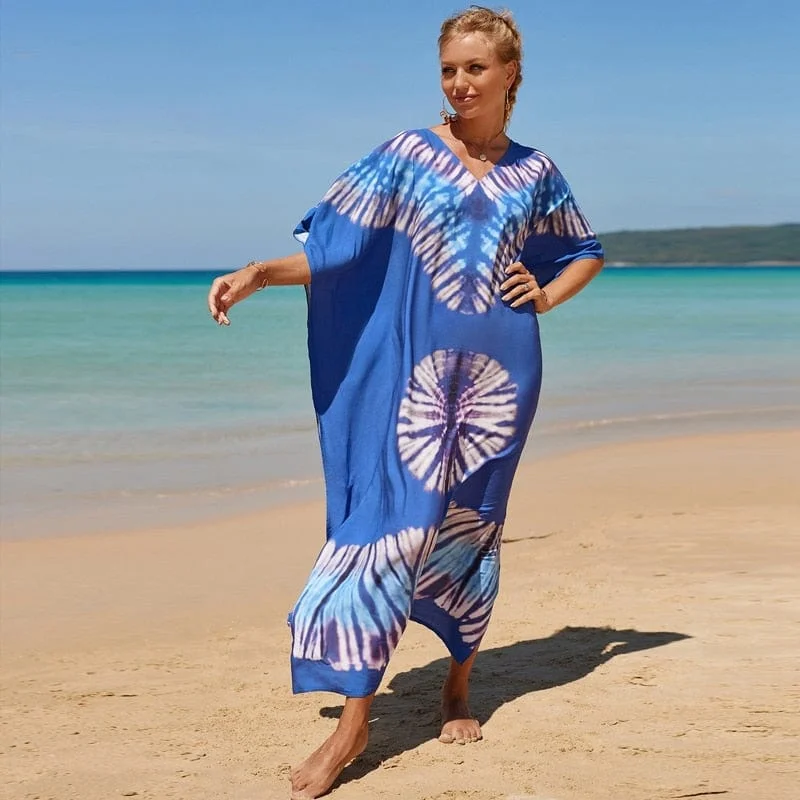 Women's Charming Outfit For Events Hathai Tie Dye Kaftan Dress