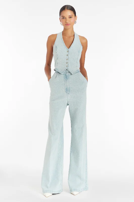 Women's Evening Wear Attire Ethan Denim Jumpsuit