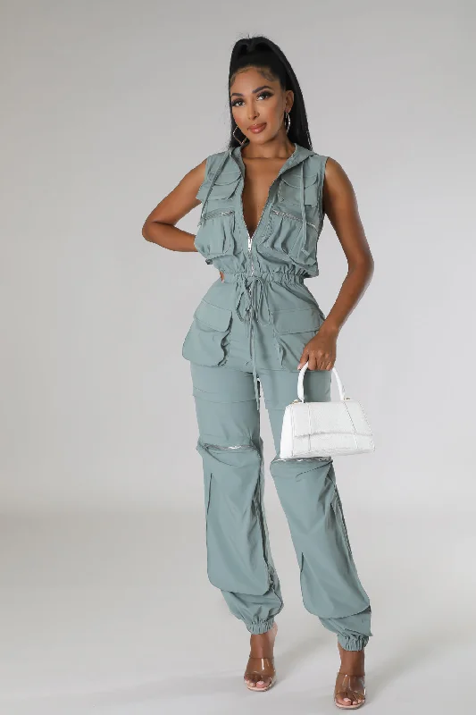 Women's Trendy Clothing Cargo Bay Jumpsuit