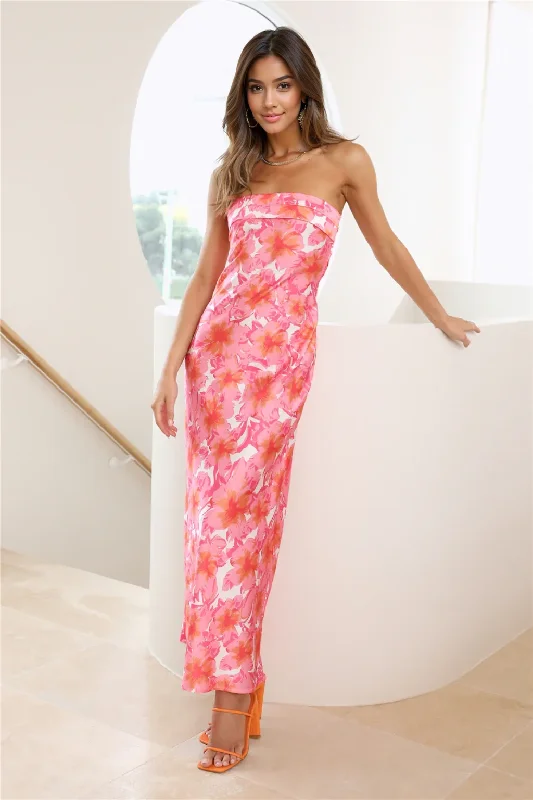 Women's Holiday Clothing Highway To Heaven Maxi Dress Pink