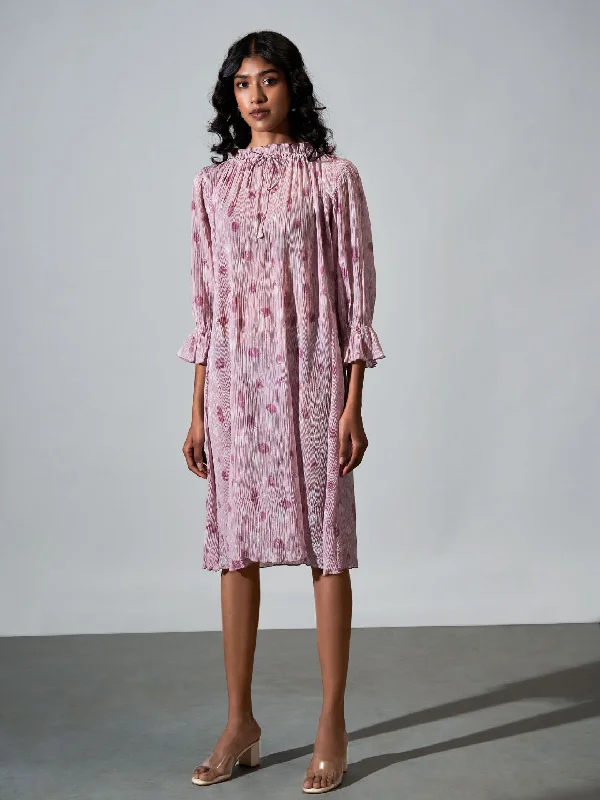 Sale On Clothing Purple Tie Dye Viscose Midi Dress
