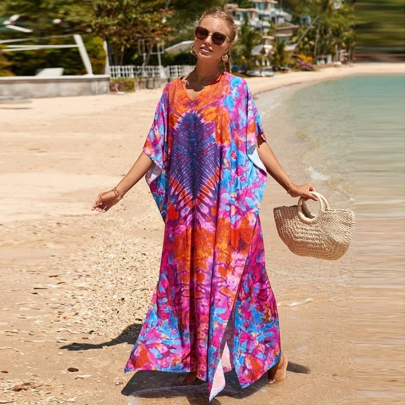 Women's Evening Attire Enlightened Tie-Dye Dress