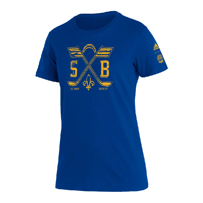 Elegant Clothing Adidas St. Louis Blues Women's Winter Classic 22 Amplifier S/S Tee-Royal Elegant Clothing Adidas St. Louis Blues Women's Winter Classic 22 Amplifier S/S Tee-Royal