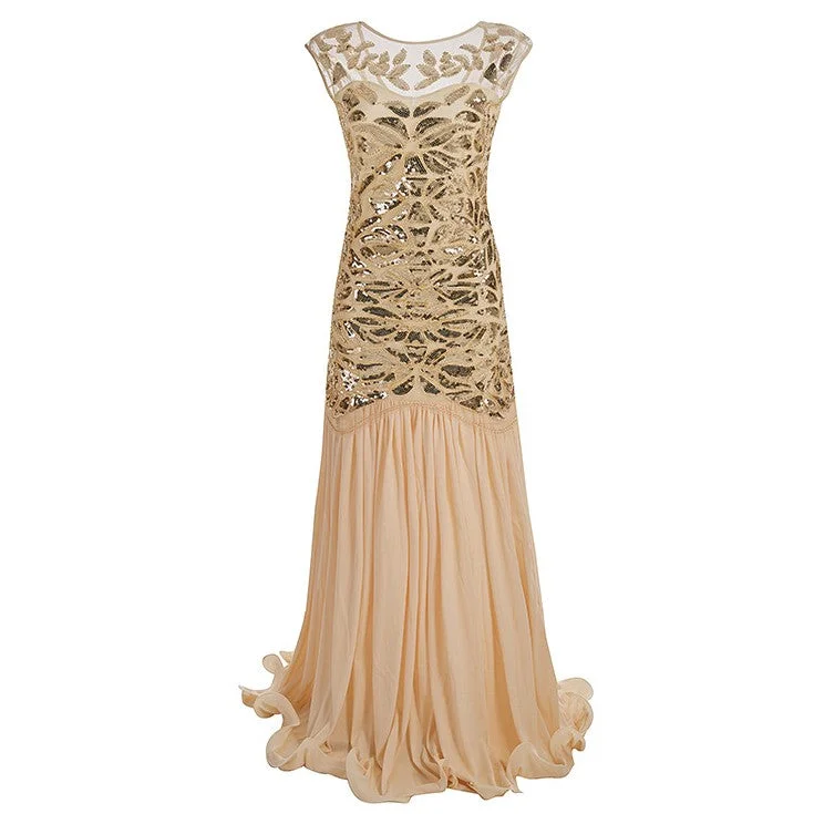 Timeless Elegance Women 1920s Great Gatsby Long Flapper Dresses Vintage V Neck Sleeveless Maxi Party Dress Evening Prom Cocktail Y11276 Timeless Elegance Women 1920s Great Gatsby Long Flapper Dresses Vintage V Neck Sleeveless Maxi Party Dress Evening Prom Cocktail Y11276