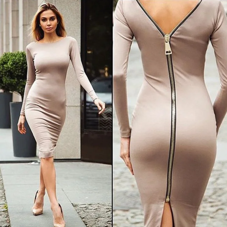 Modern Women's Apparel Bodycon Cocktail Dress, Evening Party Dress