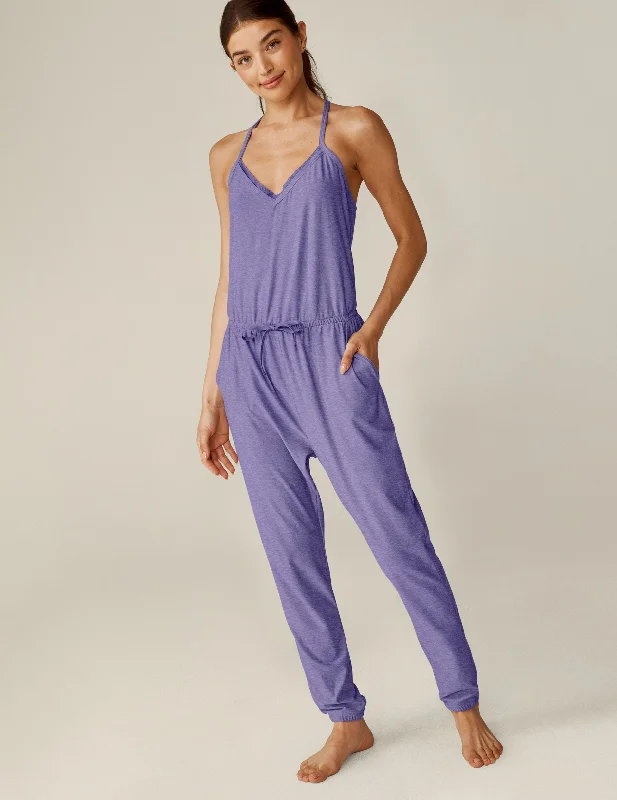 Shop Ladies Clothes Featherweight Dream Lace Racerback Jumpsuit