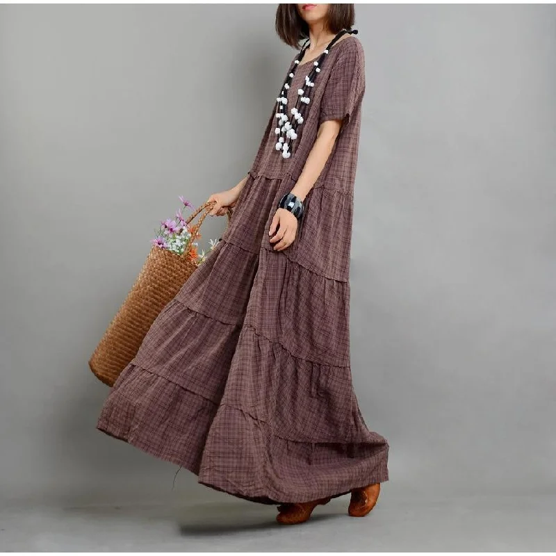 Women's Holiday Clothing Loose Cotton and Linen Dress | Nirvana