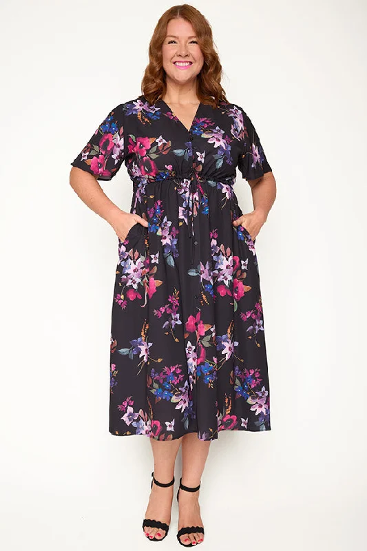 Affordable Women's Apparel Marley Night Flower Dress