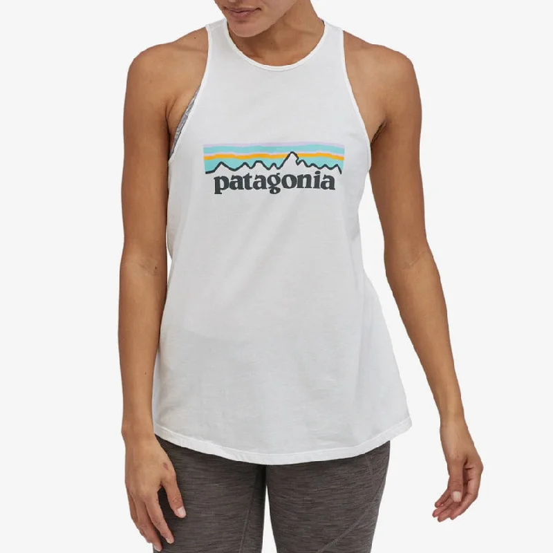 Runway Inspired Wear Women's Pastel P-6 Logo Organic Cotton High Neck Tank Top