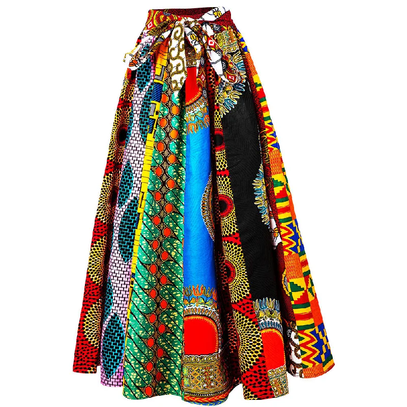 Best Online Women's Boutiques African Traditional Women African Kitenge Print Long Designs ethnic Clothing Dashiki Maxi Skirts For African Women Best Online Women's Boutiques African Traditional Women African Kitenge Print Long Designs ethnic Clothing Dashiki Maxi Skirts For African Women