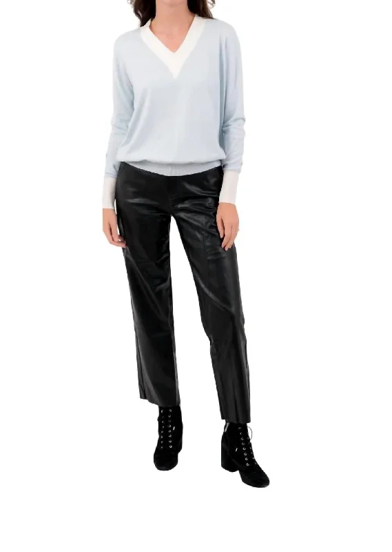 Dive Into Trendy Women's Fashion Evening Sweater In Frost Blue
