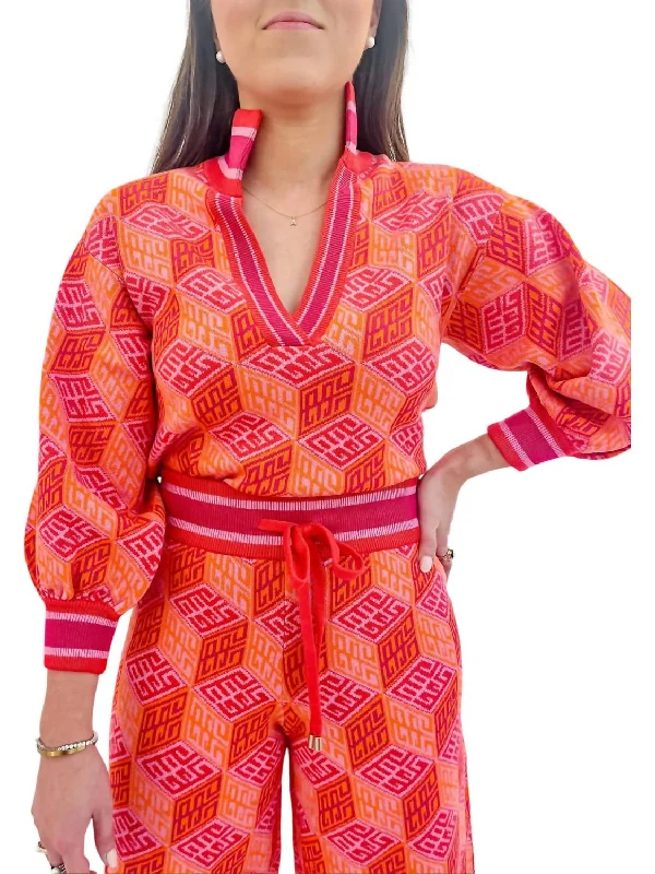 Seasonal Clearance Lolli Sweater In Bright Block