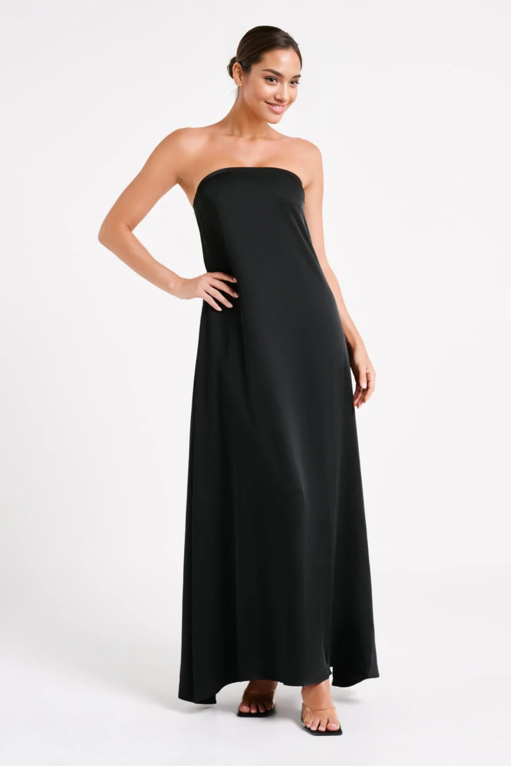 Women's Vacation Garments Luisa Strapless Maxi Dress - Black