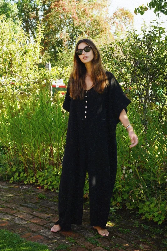 Women's Casual Wear Clothing The Kaftan Jumpsuit // Noir